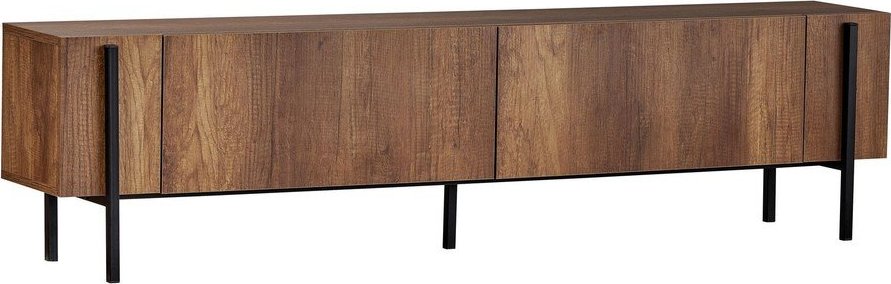 TV stolek v dekoru ořechu v tmavě přírodní barvě 180x45x30 cm Nexus – Kalune Design Kalune Design