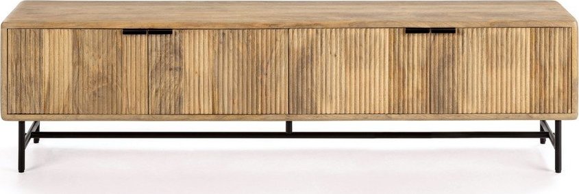 TV stolek z mangového dřeva v přírodní barvě 190x50x40 cm Mundra – MOME Mome