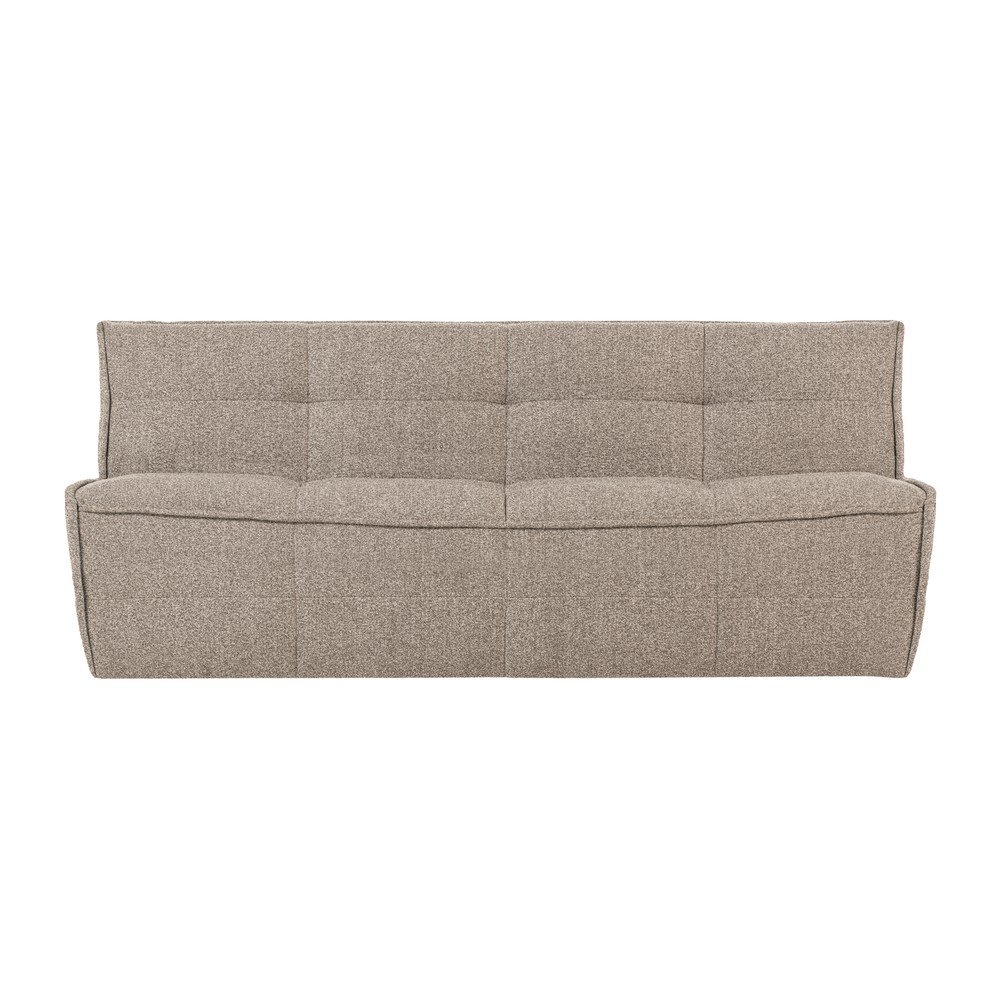 Taupe pohovka z textilie bouclé 204 cm Cluster – vtwonen vtwonen