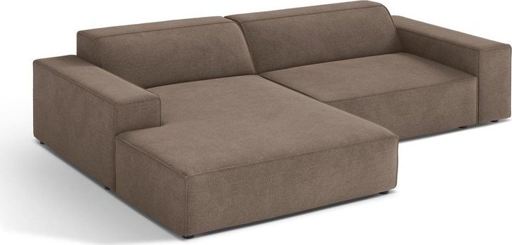 Taupe rohová pohovka (levý roh/s lenoškou) Jodie – Micadoni Micadoni