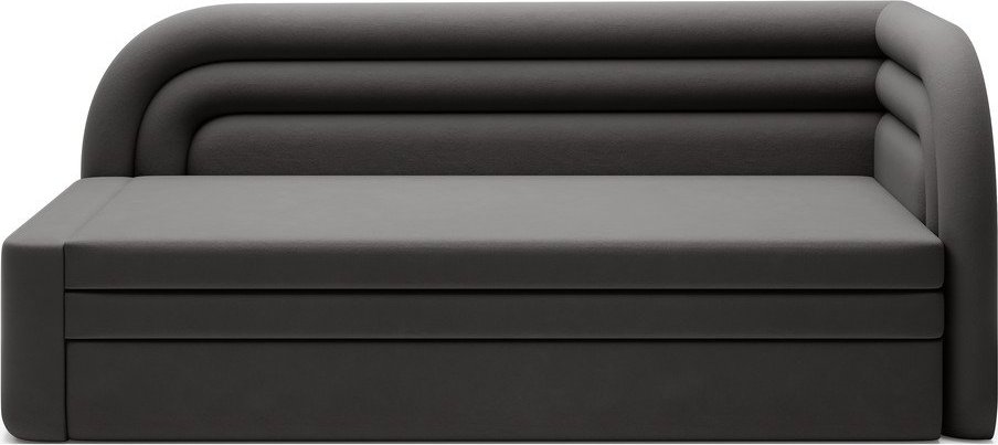 Taupe sametová rozkládací/s úložným prostorem pohovka pravý roh 223 cm Fabillo – ELTAP ELTAP