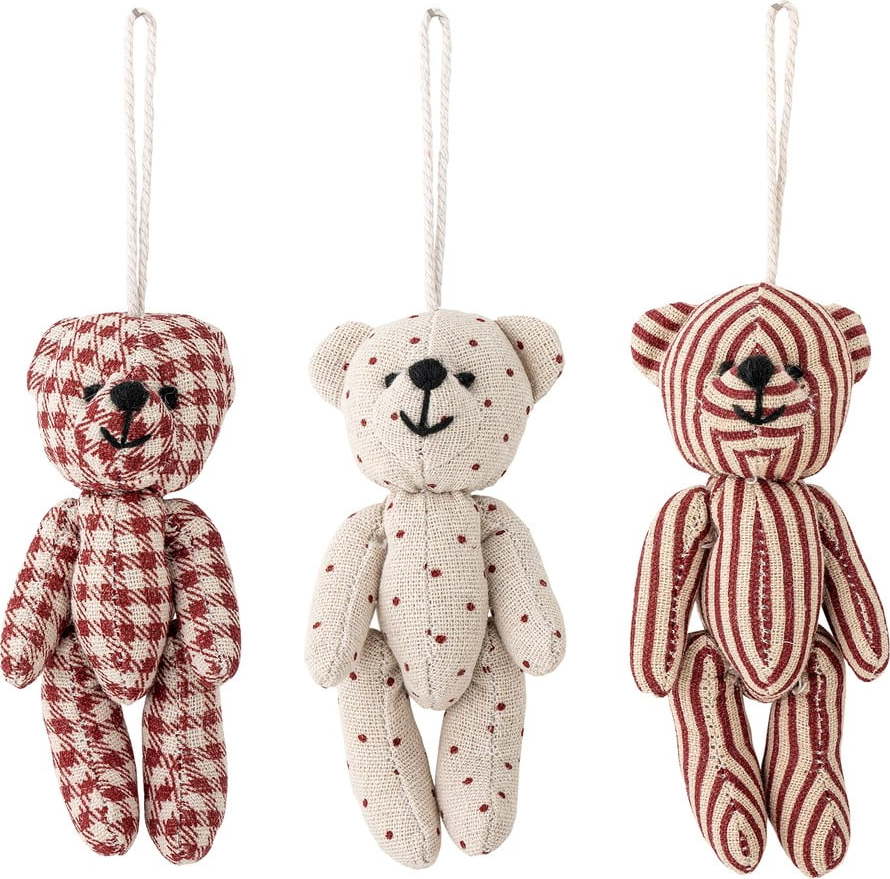 Textilní vánoční ozdoby v sadě 3 ks 5 cm Salwa – Bloomingville Bloomingville