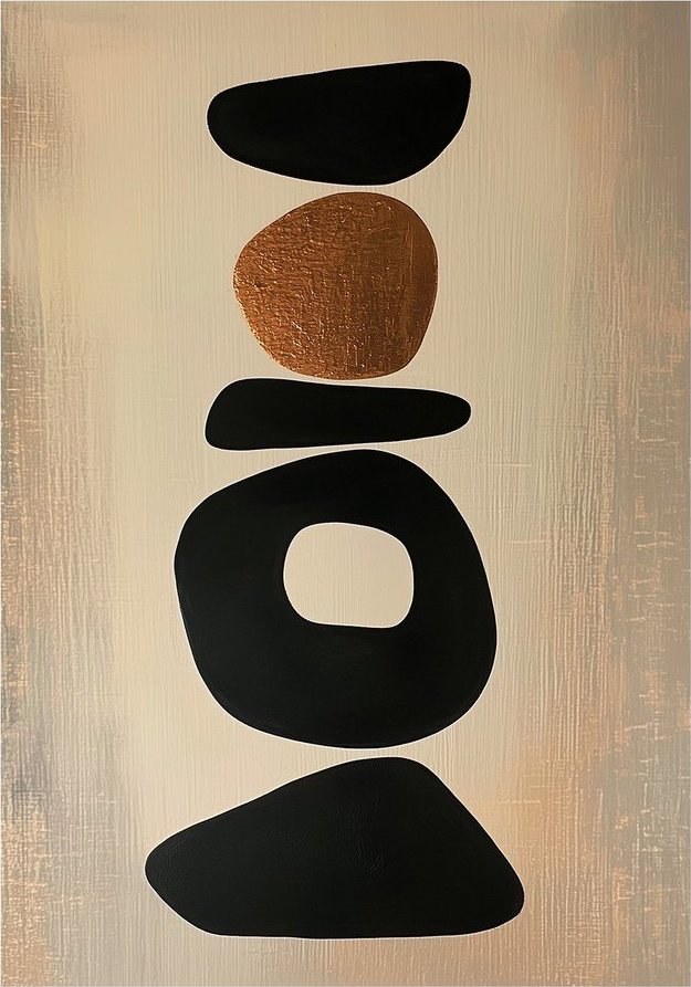 Tištěný obraz na plátně 70x100 cm Stones – Styler Styler