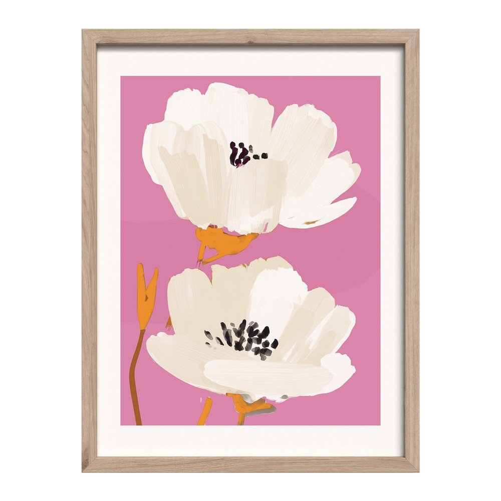 Tištěný obraz s rámem 30x40 cm Peony Bloom – Styler Styler