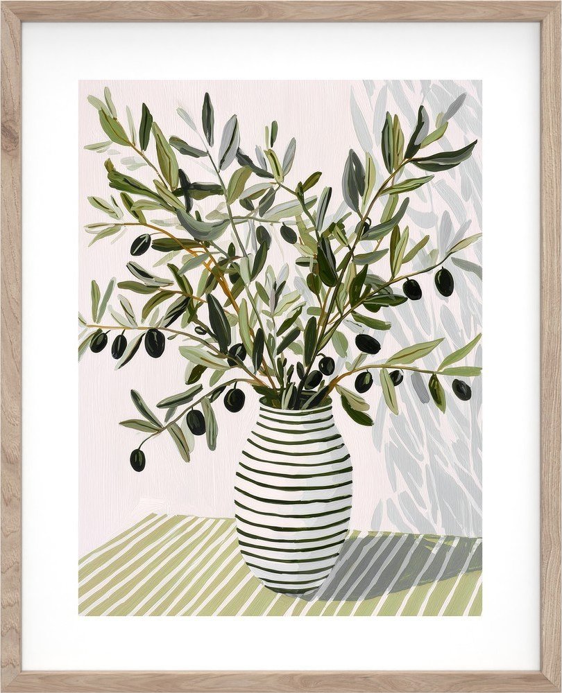 Tištěný obraz s rámem 40x50 cm Olive Bunch II – Styler Styler