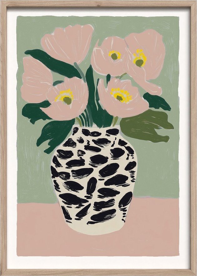Tištěný obraz s rámem 50x70 cm Spotted Vase – Styler Styler