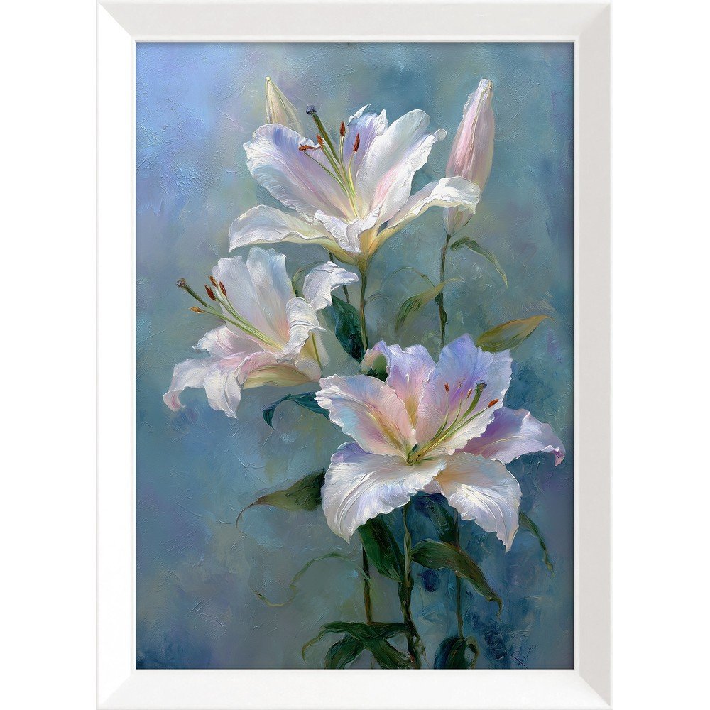 Tištěný obraz s rámem 56x75 cm Lilies – Styler Styler