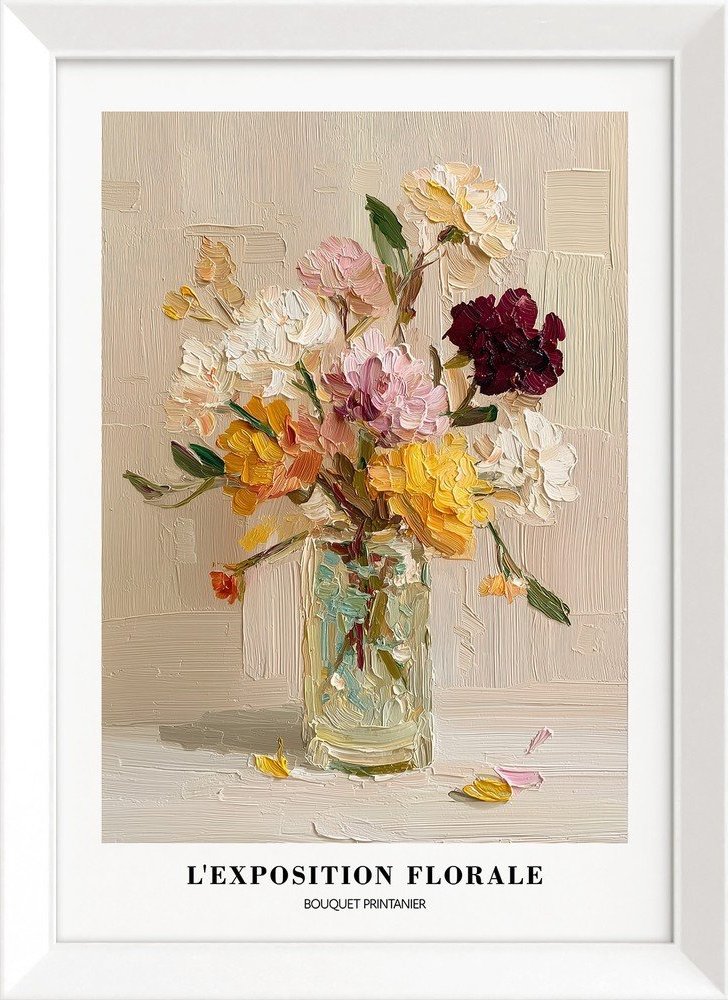 Tištěný obraz s rámem 56x75 cm Sunny Bouquet – Styler Styler