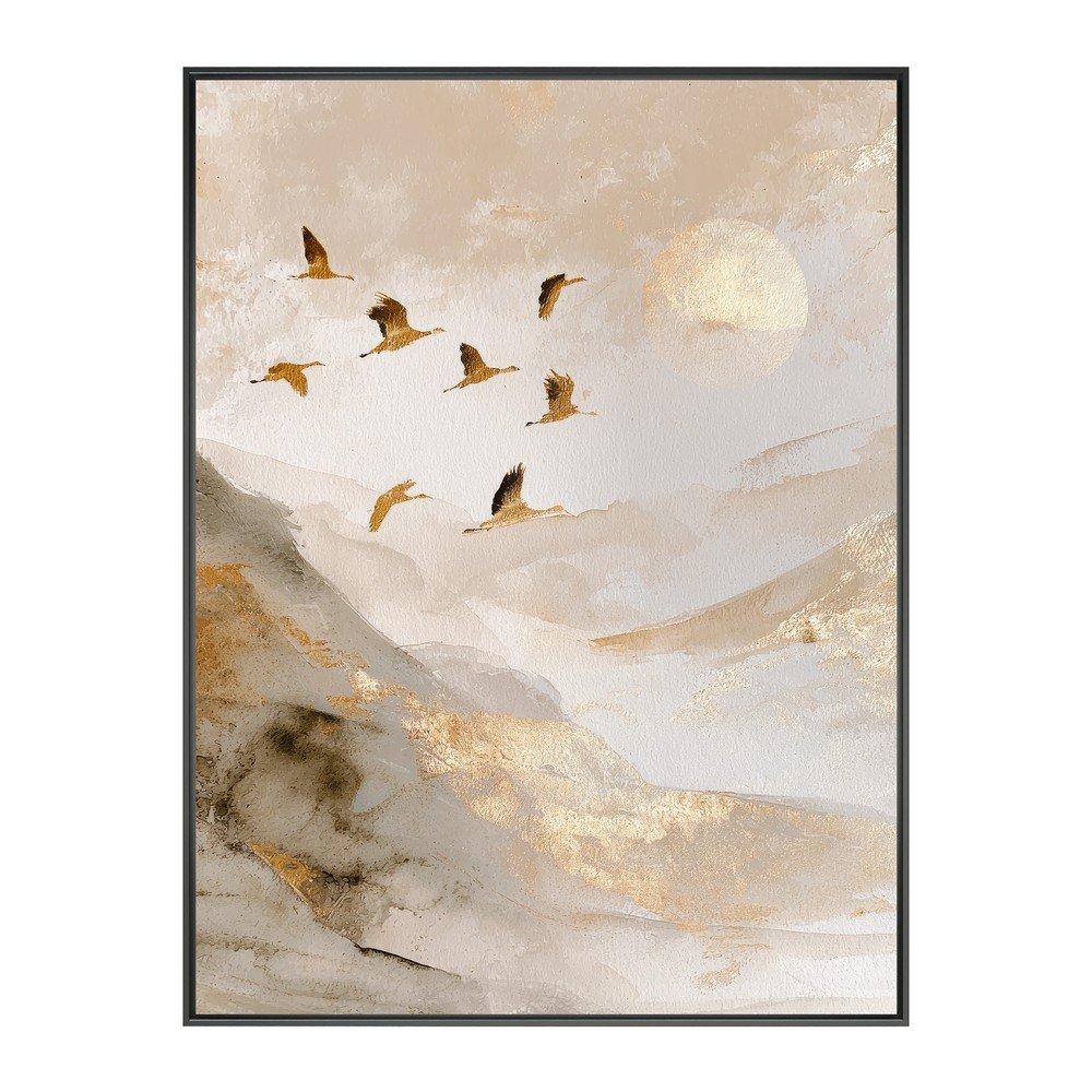 Tištěný obraz s rámem 60x80 cm Golden Peaks II – Styler Styler