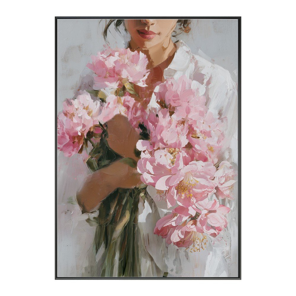 Tištěný obraz s rámem/na plátně 70x100 cm Floral Embrace – Styler Styler