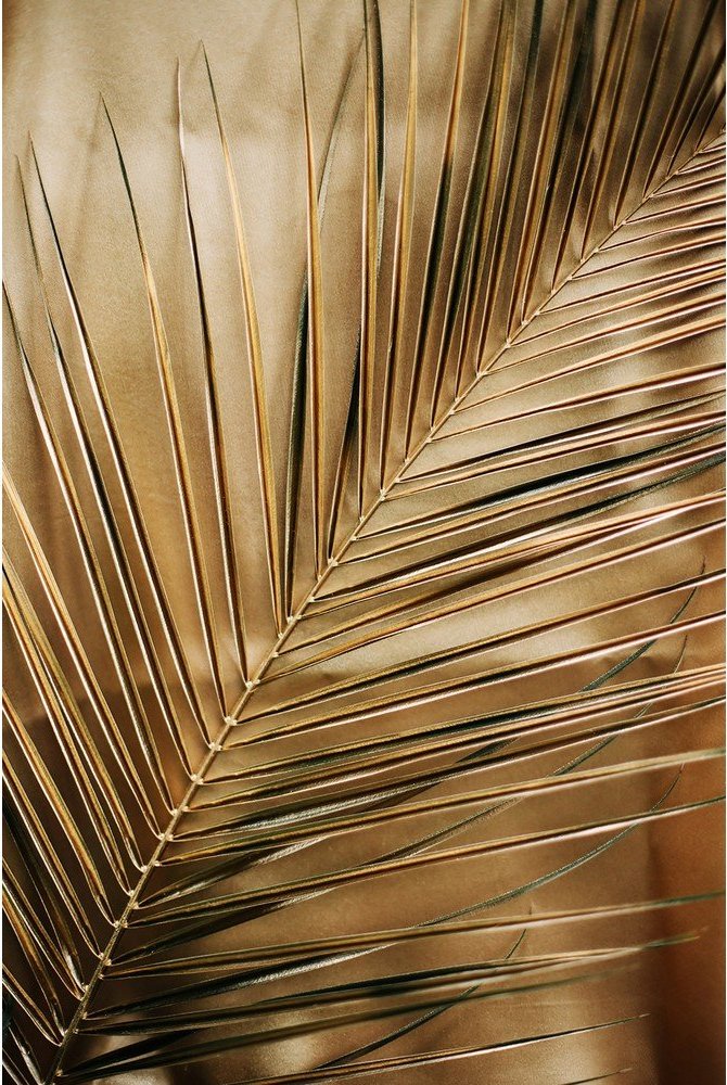 Tištěný skleněný obraz 80x120 cm Gold Palm – Styler Styler