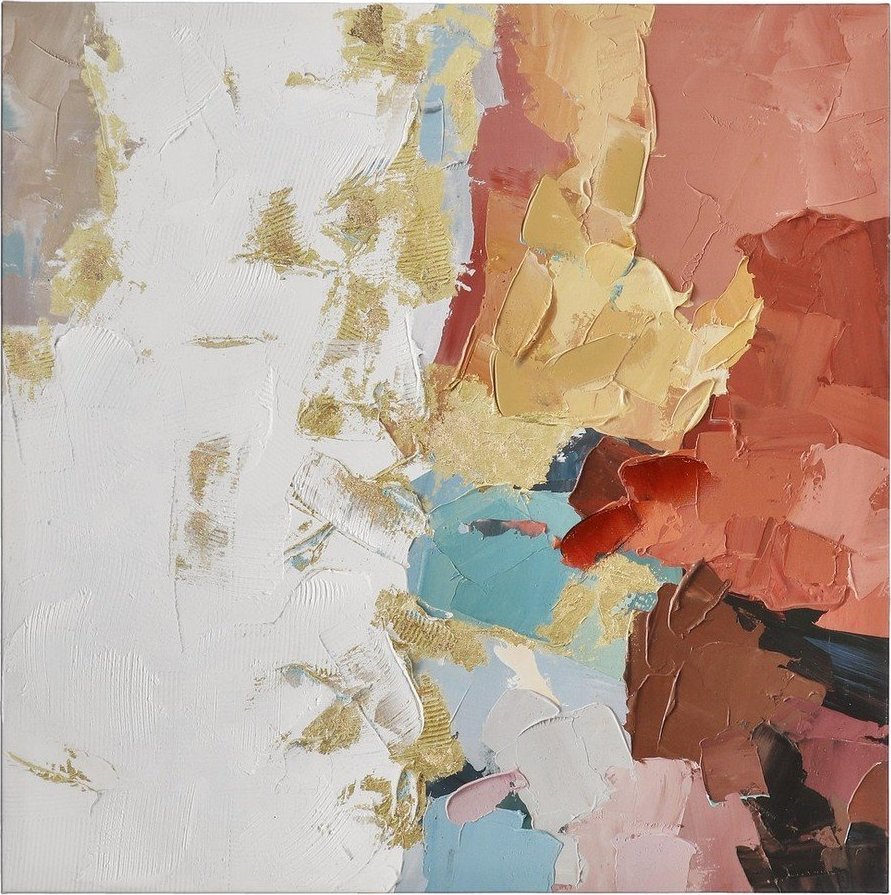 Tištěný/s ručně malovanými prvky obraz na plátně 80x80 cm Crown – Bizzotto Bizzotto