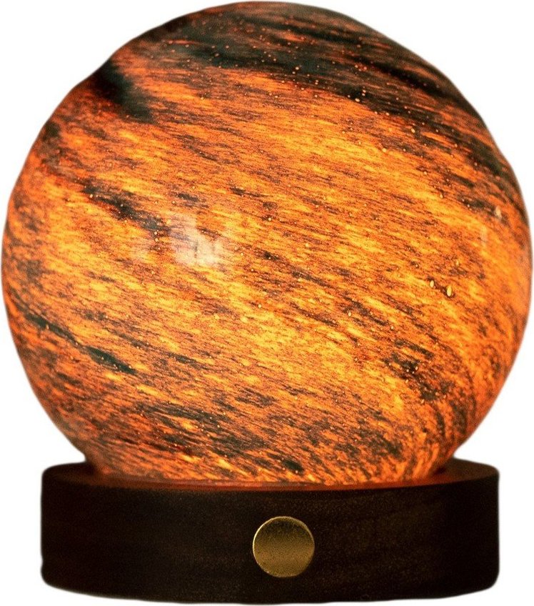 Tmavě hnědá/v tmavě přírodní barvě světelná dekorace na USB ø 8 cm Stellar Ocean – Gingko Gingko