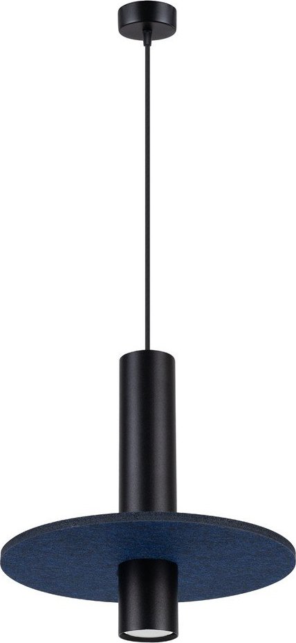 Tmavě modré/béžové kovové závěsné svítidlo ø 30 cm Olisa – Sollux Sollux
