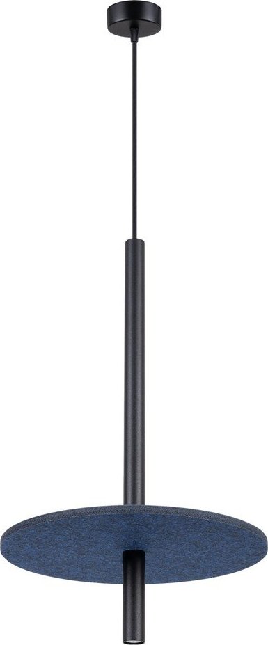 Tmavě modré/béžové kovové závěsné svítidlo ø 30 cm Rilu – Sollux Sollux