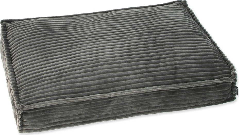 Tmavě šedá matrace pro psa 90x60 cm Dog Fantasy Stripe – Plaček Pet Products Plaček Pet Products