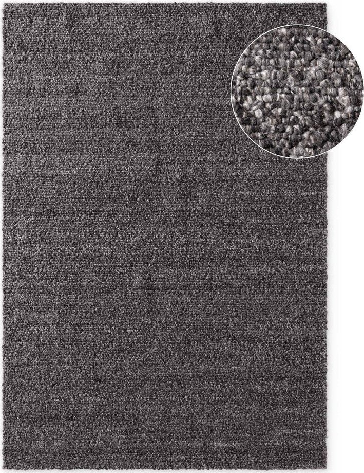 Tmavě šedý ručně tkaný koberec z materiálu bouclé 160x230 cm Notting Hill Portobello – Ted Baker Ted Baker