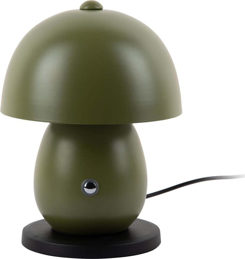 Tmavě zelená LED stolní lampa s kovovým stínidlem (výška 18 cm) Mono LED – Leitmotiv Leitmotiv