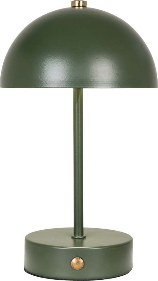 Tmavě zelená LED stolní lampa s kovovým stínidlem (výška 25 cm) Holt – House Nordic House Nordic
