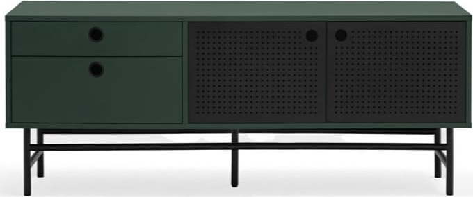 Tmavě zelený TV stolek 140x52 cm Punto - Teulat Teulat