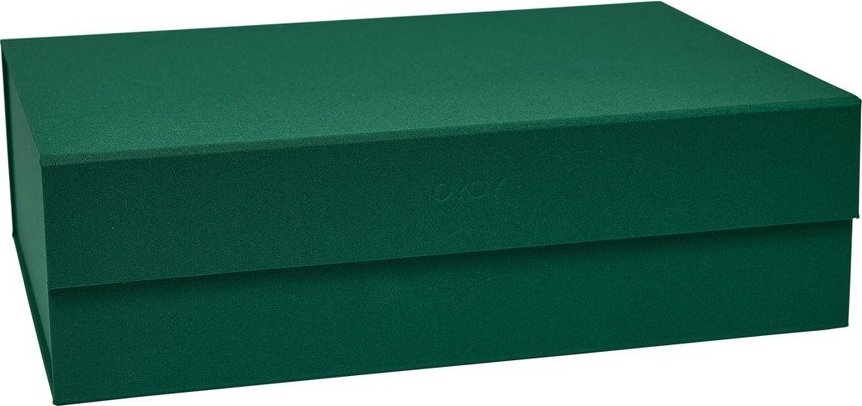 Tmavě zelený kartonový úložný box s víkem 45x33x15 cm Hako – OYOY Living Design Oyoy Living Design