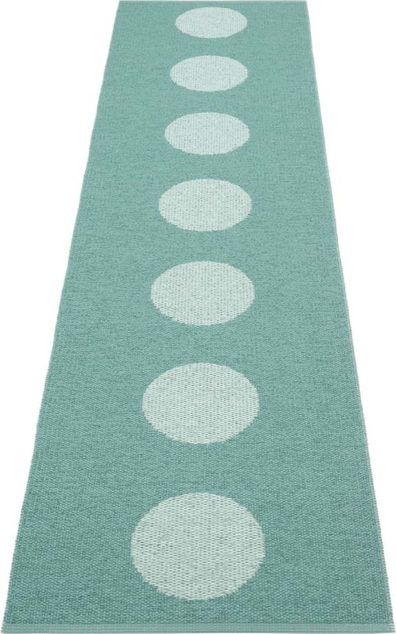 Tyrkysový vnitřní a venkovní běhoun 70x280 cm Vera Pop Jade – Pappelina Pappelina