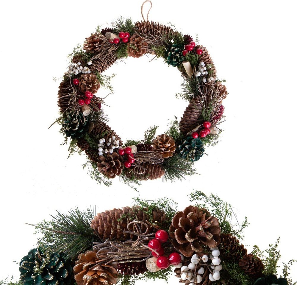 Vánoční věnec ø 36 cm Berry & Pine – Brandani Brandani