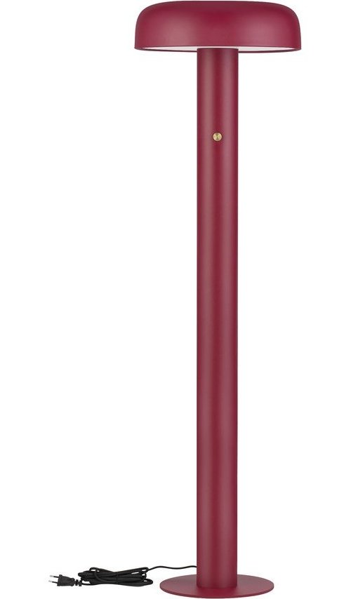 Vínová kovová LED stmívatelná stojací lampa (výška 142 cm) Noelia – Nova Luce Nova Luce