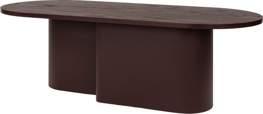 Vínový konferenční stolek s deskou v dubovém dekoru 50x115 cm Looi – noo.ma NOO.MA