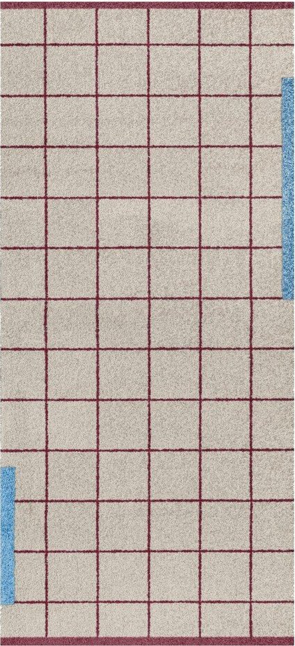 Vínový/šedý koberec 70x150 cm Network – Mette Ditmer Denmark Mette Ditmer Denmark