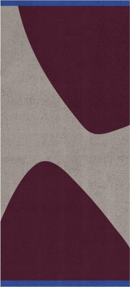 Vínový/šedý koberec 70x150 cm Rocks – Mette Ditmer Denmark Mette Ditmer Denmark