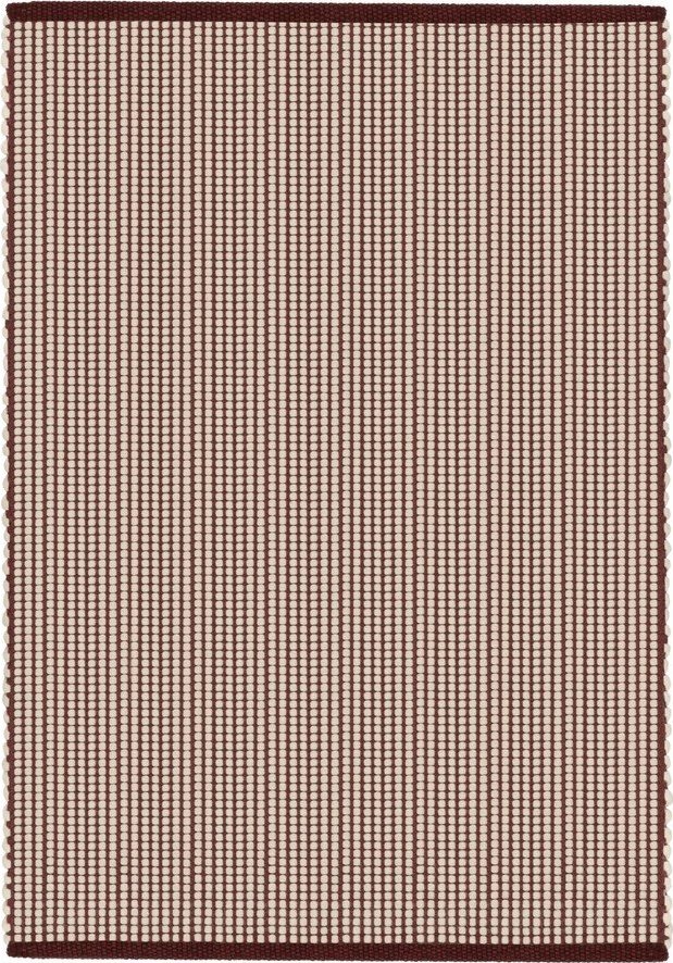 Vínový/v přírodní barvě ručně tkaný vlněný koberec 200x300 cm Talo – noo.ma NOO.MA