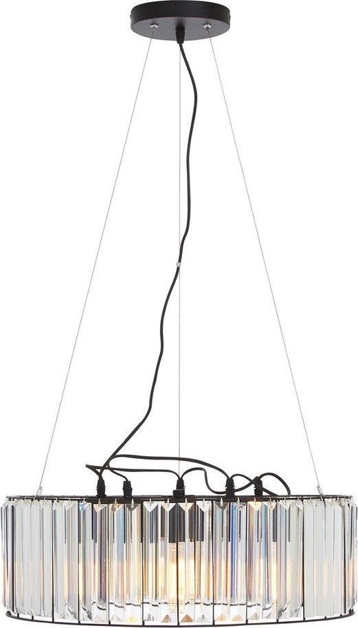 Závěsné svítidlo se skleněným stínidlem ø 50 cm Akiko – Premier Housewares Premier Housewares
