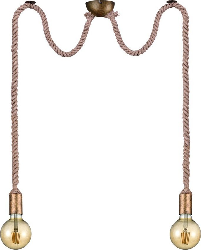 Závěsné svítidlo v mosazné barvě ø 12 cm Rope – Trio TRIO