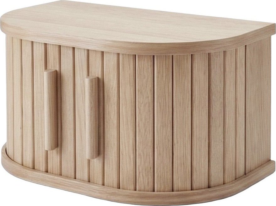 Závěsný/s poličkami noční stolek v dekoru dubu ve světle přírodní barvě Meta – Unique Furniture Unique Furniture