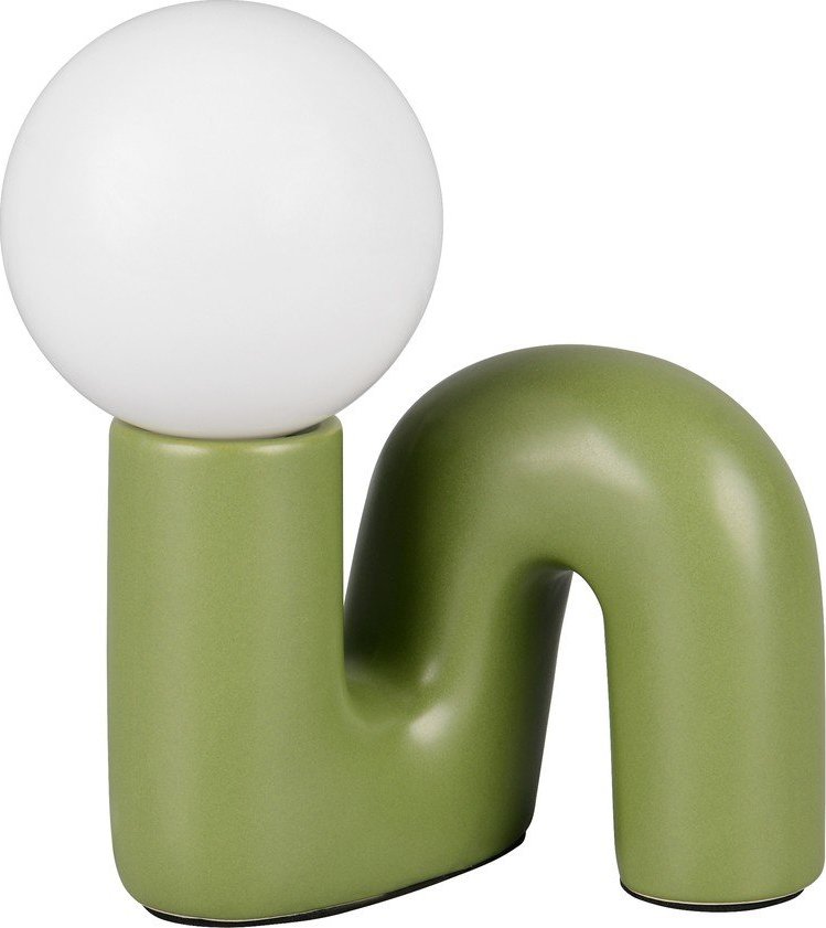 Zelená keramická stolní lampa (výška 21