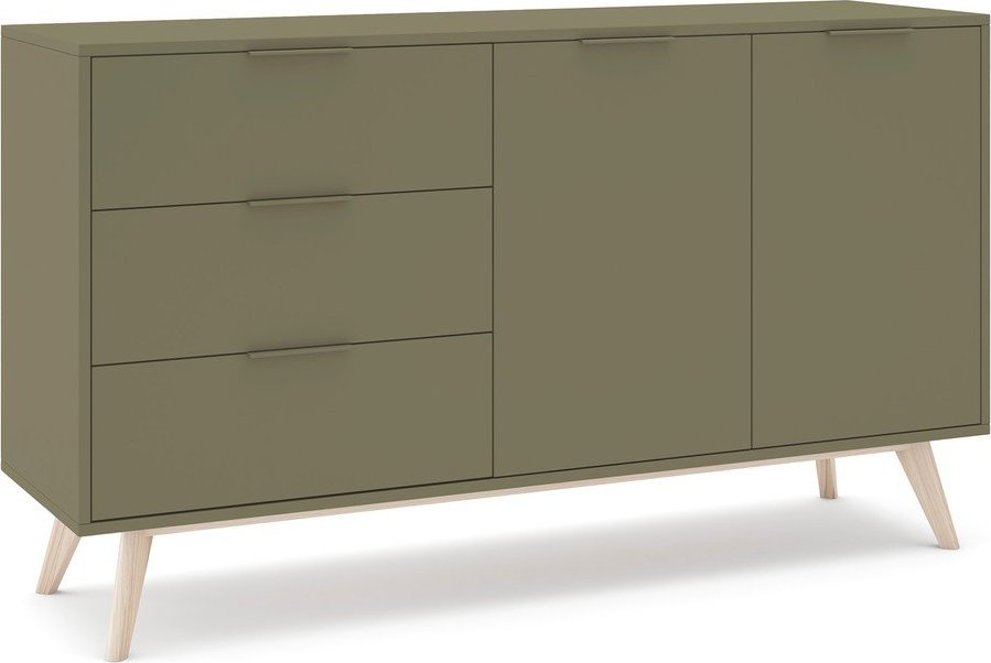 Zelená matná komoda 140x81x40 cm Campus – Marckeric Marckeric