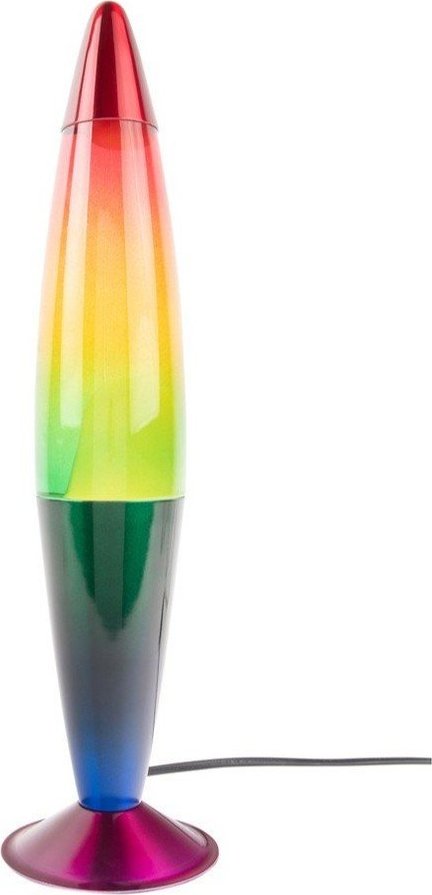 Zelená skleněná lávová lampa (výška 41