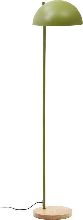 Zelená/v přírodní barvě stojací lampa s kovovým stínidlem (výška 150 cm) Catlar – Kave Home Kave Home