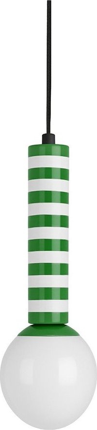 Zelené kovové závěsné svítidlo ø 12 cm Rayado Retro – Leitmotiv Leitmotiv
