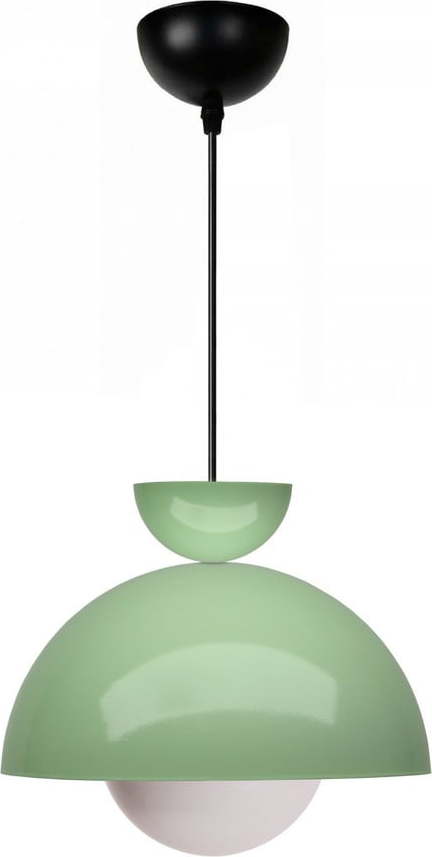 Zelené závěsné svítidlo s kovovým stínidlem ø 25 cm Arta – Opviq lights Opviq lights