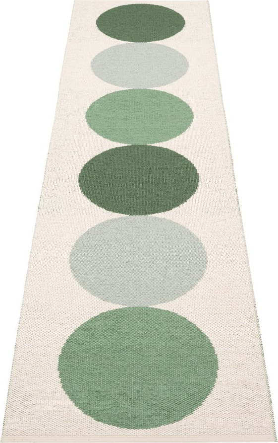 Zeleno-krémový vnitřní a venkovní běhoun 70x280 cm Otto Herb – Pappelina Pappelina