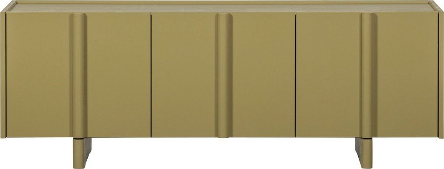 Zelený TV stolek z borovicového dřeva 152x53x46 cm Basu – WOOOD WOOOD