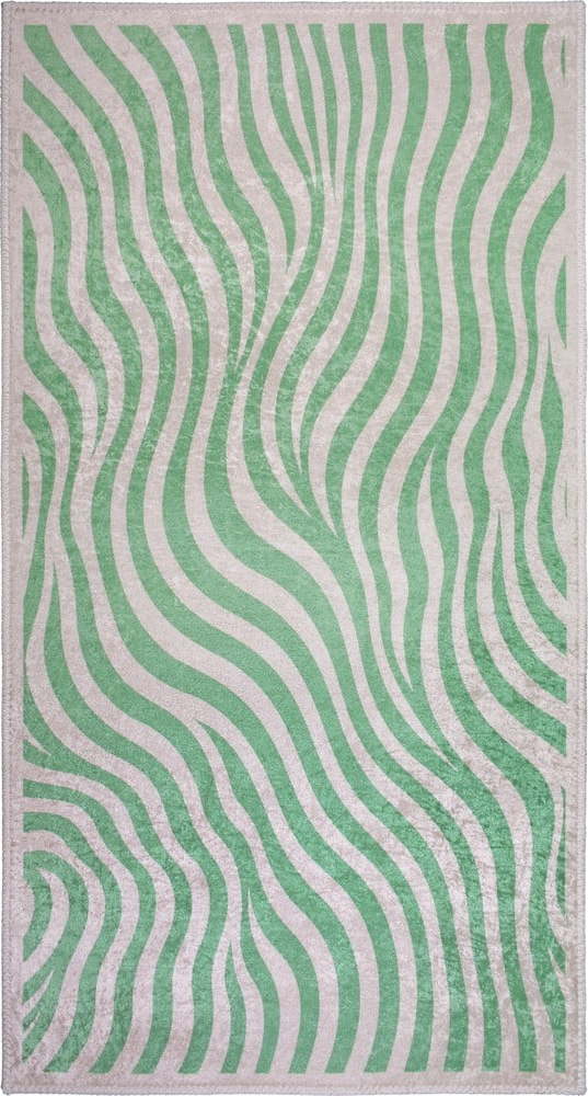 Zelený pratelný koberec 60x100 cm Green Zebra – Vitaus Vitaus