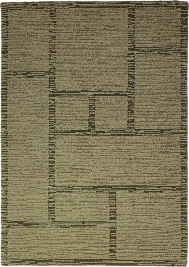 Zelený ručně tkaný vlněný koberec 140x200 cm Harris Modula Wool – Flair Rugs Flair Rugs