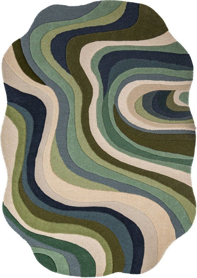 Zelený ručně tkaný vlněný koberec 200x290 cm Envy Wool – Flair Rugs Flair Rugs
