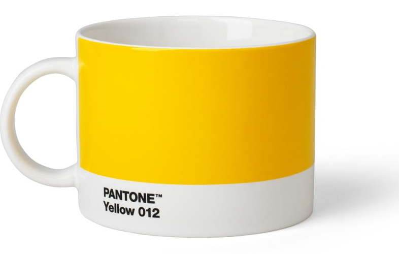 Žlutý porcelánový hrnek 475 ml Yellow 012 – Pantone Pantone