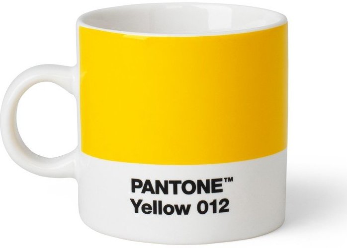 Žlutý porcelánový šálek na espresso 120 ml Yellow 012 – Pantone Pantone