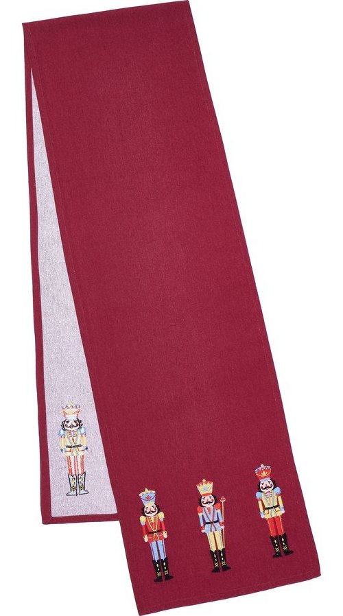 Bavlněný běhoun na stůl s vánočním motivem 220x32 cm Christmas Nutcracker – Catherine Lansfield Catherine Lansfield