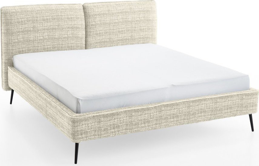 Béžová čalouněná dvoulůžková postel bez roštu 200x200 cm Infinity – Meise Möbel Meise Möbel